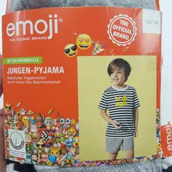 خرید و قیمت ست تیشرت شلوارک بچگانه پسرانه برند emoji کد kids888 – فروشگاه الوند