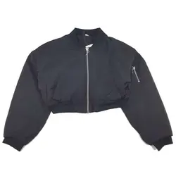 خرید و قیمت کاپشن کراپ مشکی زنانه برند اچ اند ام کد b2192 – فروشگاه الوند