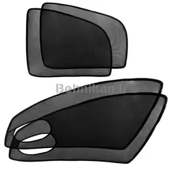 پرده آفتابگیر شیشه بغل خودرو برند رایکو مناسب پژو پارس (بسته 4 عددی) کد a_19463