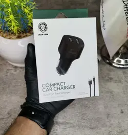 شارژر فندکی ۱۲ وات گرین green + کابل ۱ متری