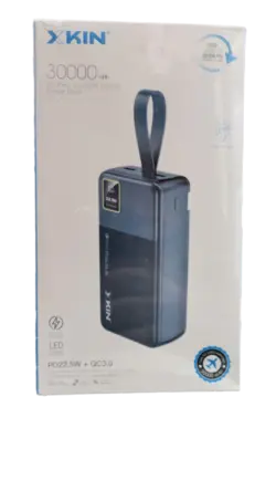 پاوربانک ۳۰۰۰۰ میلی آمپر فست شارژ xkin