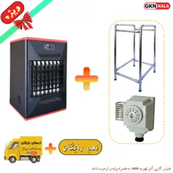 هیتر گازی آذرتهویه مدل a650 با چهارپایه و ترموستات