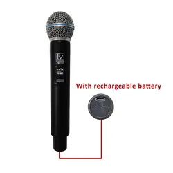 مشخصات، قیمت و خرید میکروفن بی سیم شارژی پی وی مدل JM-121