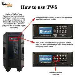 اسپیکر بلوتوثی سوندکو مدل PQ-2180 Pro