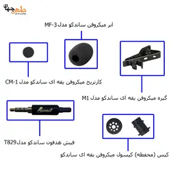 لوازم جانبی میکروفن یقه ای ساندکو