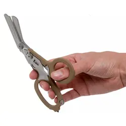 قیچی نجات لدرمن مدل Raptor Rescue رنگ خاکی