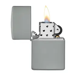 فندک زیپو کد Zippo Classic Flat Grey 49452