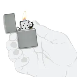 فندک زیپو کد Zippo Classic Flat Grey 49452