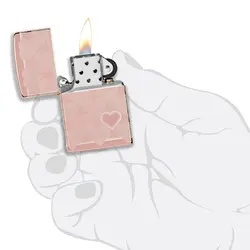 فندک زیپو کد 49811 Zippo Heart Design