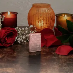 فندک زیپو کد 49811 Zippo Heart Design