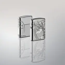 فندک زیپو تمام نقره کد 49552 Zippo Sterling Tree of Life Design