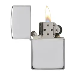 فندک زیپو تمام نقره براق کد 15 Zippo Hi Polish Sterling Silver
