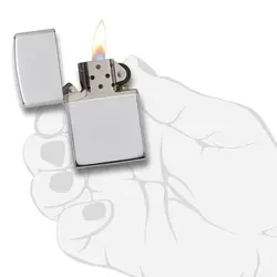 فندک زیپو تمام نقره براق کد 15 Zippo Hi Polish Sterling Silver