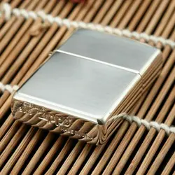 فندک زیپو تمام نقره براق کد 15 Zippo Hi Polish Sterling Silver