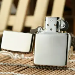 فندک زیپو تمام نقره براق کد 15 Zippo Hi Polish Sterling Silver