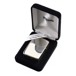 فندک زیپو تمام نقره براق رپلیکا کد 23 Zippo 1941 Hi Polish Sterling Silver