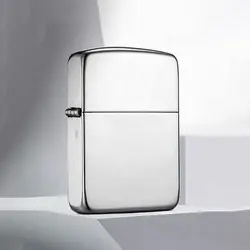 فندک زیپو تمام نقره براق رپلیکا کد 23 Zippo 1941 Hi Polish Sterling Silver