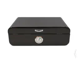 هومیدور چوبی دارک وود سیکارلن Sikarlan Wooden Humidor Dark Wood CB-125A