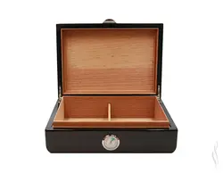 هومیدور چوبی دارک وود سیکارلن Sikarlan Wooden Humidor Dark Wood CB-125A