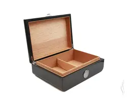 هومیدور چوبی دارک وود سیکارلن Sikarlan Wooden Humidor Dark Wood CB-125A