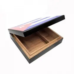 هومیدور چوبی سیکارلن پرچم کوبا Sikarlan Humidor Cuban Flag Sk-1001C