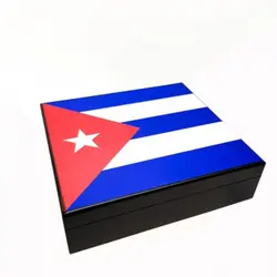 هومیدور چوبی سیکارلن پرچم کوبا Sikarlan Humidor Cuban Flag Sk-1001C