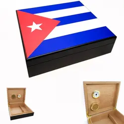 هومیدور چوبی سیکارلن پرچم کوبا Sikarlan Humidor Cuban Flag Sk-1001C