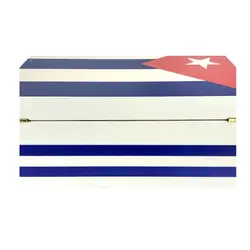 هومیدور چوبی سیکارلان پرچم کوبا Sikarlan Humidor Cuban Flag HAB-7