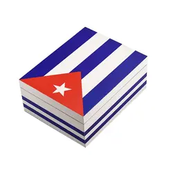 هومیدور چوبی سیکارلان پرچم کوبا Sikarlan Humidor Cuban Flag HAB-7