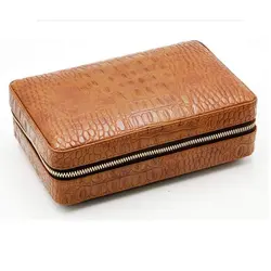 تراول هومیدور مسافرتی سیکارلن Sikarlan Travel Humidor Brown Sk-4045E