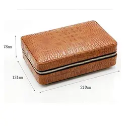 تراول هومیدور مسافرتی سیکارلن Sikarlan Travel Humidor Brown Sk-4045E