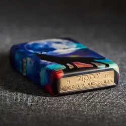 فندک زیپو کد 49683 Zippo Wolf Design