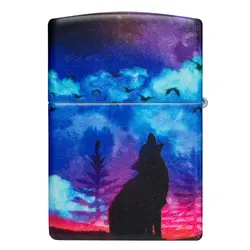 فندک زیپو کد 49683 Zippo Wolf Design