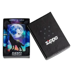 فندک زیپو کد 49683 Zippo Wolf Design