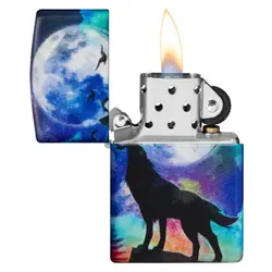 فندک زیپو کد 49683 Zippo Wolf Design