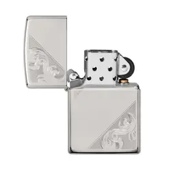 فندک زیپو تمام نقره کد 49479 Zippo Sterling Silver Filigree
