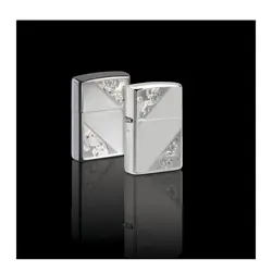 فندک زیپو تمام نقره کد 49479 Zippo Sterling Silver Filigree