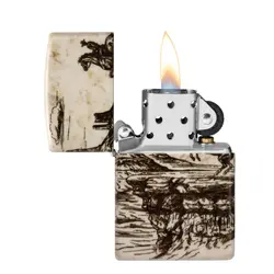 فندک زیپو کد 48518 Zippo Wild West Scene