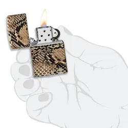 فندک زیپو کد Zippo Snake Skin Design 48256