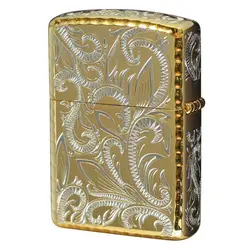 فندک زیپو کاستوم ادیشن طلایی کد Zippo Classic Arabesque CLA-D