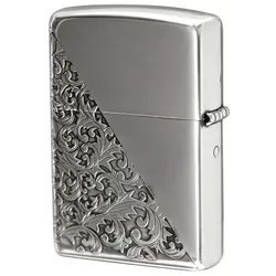 فندک زیپو کاستوم ادیشن نقره ایی کد Zippo Arabesque CLA-J