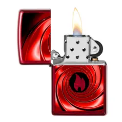 فندک زیپو کد Zippo Swirl Red Design 60005302