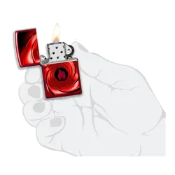 فندک زیپو کد Zippo Swirl Red Design 60005302