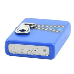 فندک زیپو روکش آبی 9735 Zippo blue zipper design