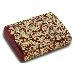 فندک زیپو کاستوم ادیشن قرمز طلایی کد 14136  Zippo Arabesque Splendor Red