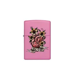 فندک زیپو کد Zippo Heart Flower 60004947