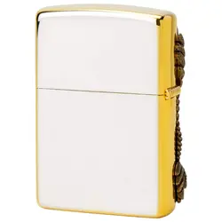 فندک زیپو کاستوم ادیشن سفید طلایی کد Zippo Harley Davidson HDP-17
