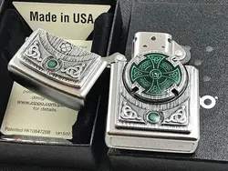 فندک زیپو ک 2005167 Zippo Celtic Green