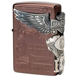 فندک زیپو کاستوم ادیشن رزگلد کد Zippo Harley Davidson HDP-49