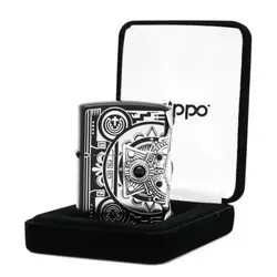 فندک زیپو کاستوم ادیشن کد Zippo Metal Onyx Ion Black Nickel